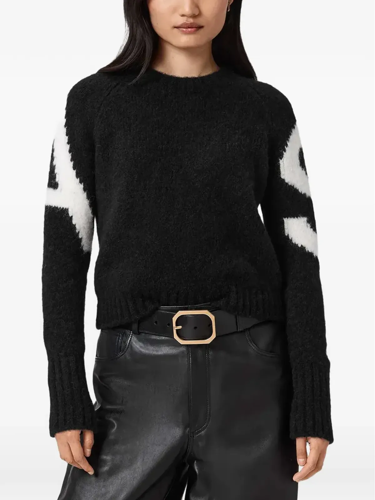 AllSaints シルヴィー ロングスリーブ グラフィックセーター - 画像1