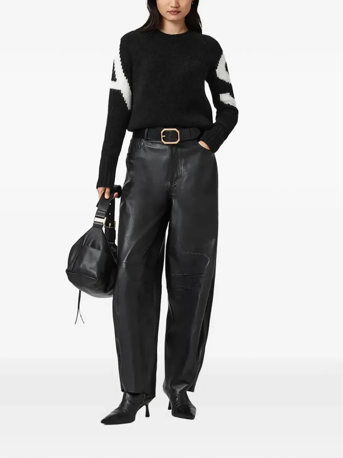 AllSaints シルヴィー ロングスリーブ グラフィックセーター - 画像2