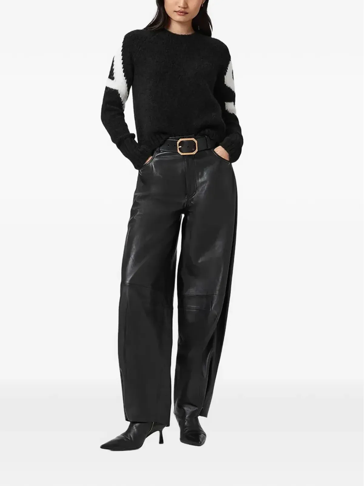 AllSaints シルヴィー ロングスリーブ グラフィックセーター - 画像3