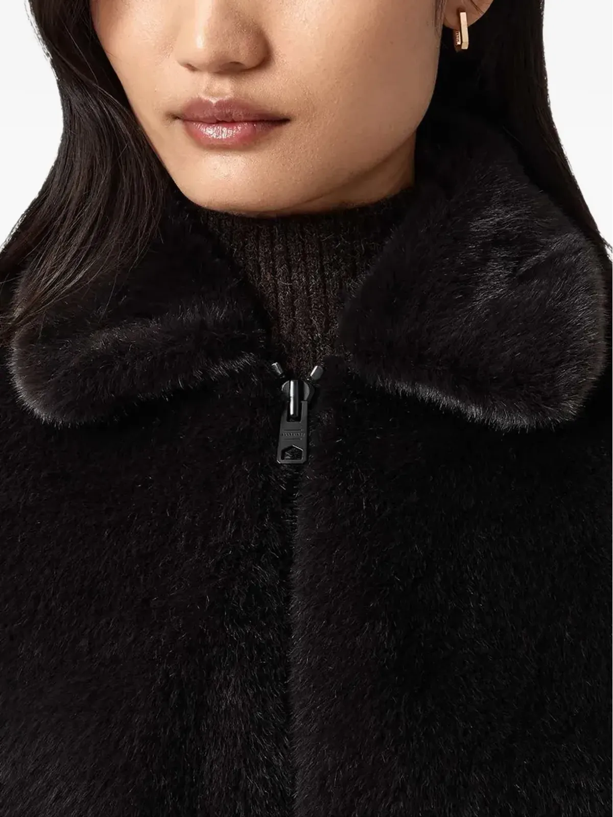AllSaints Saye ジップカラー ジャケット - 画像5