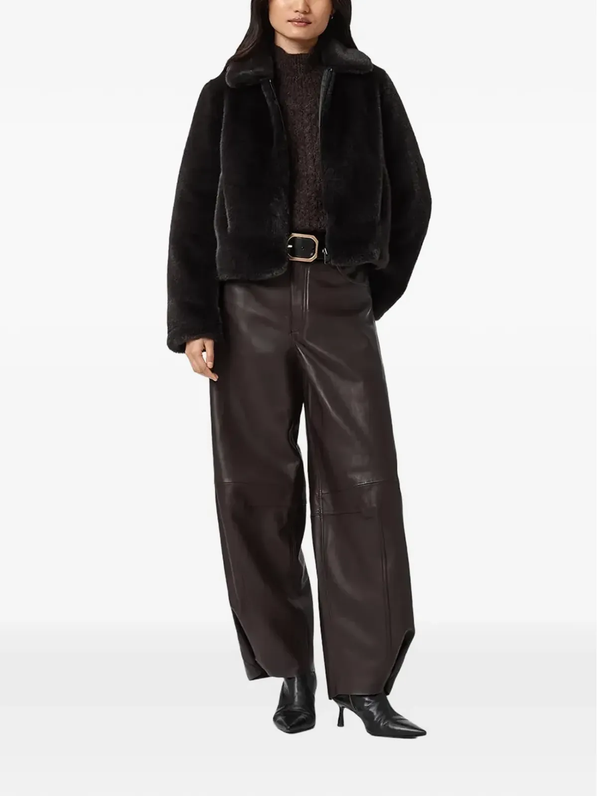 AllSaints Saye ジップカラー ジャケット - 画像3