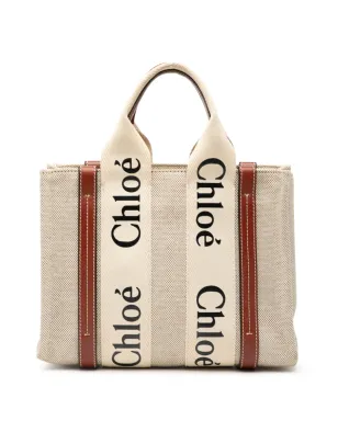 Chloé Pre-Owned キャンバス Woody トート サッチェル - サムネイル1