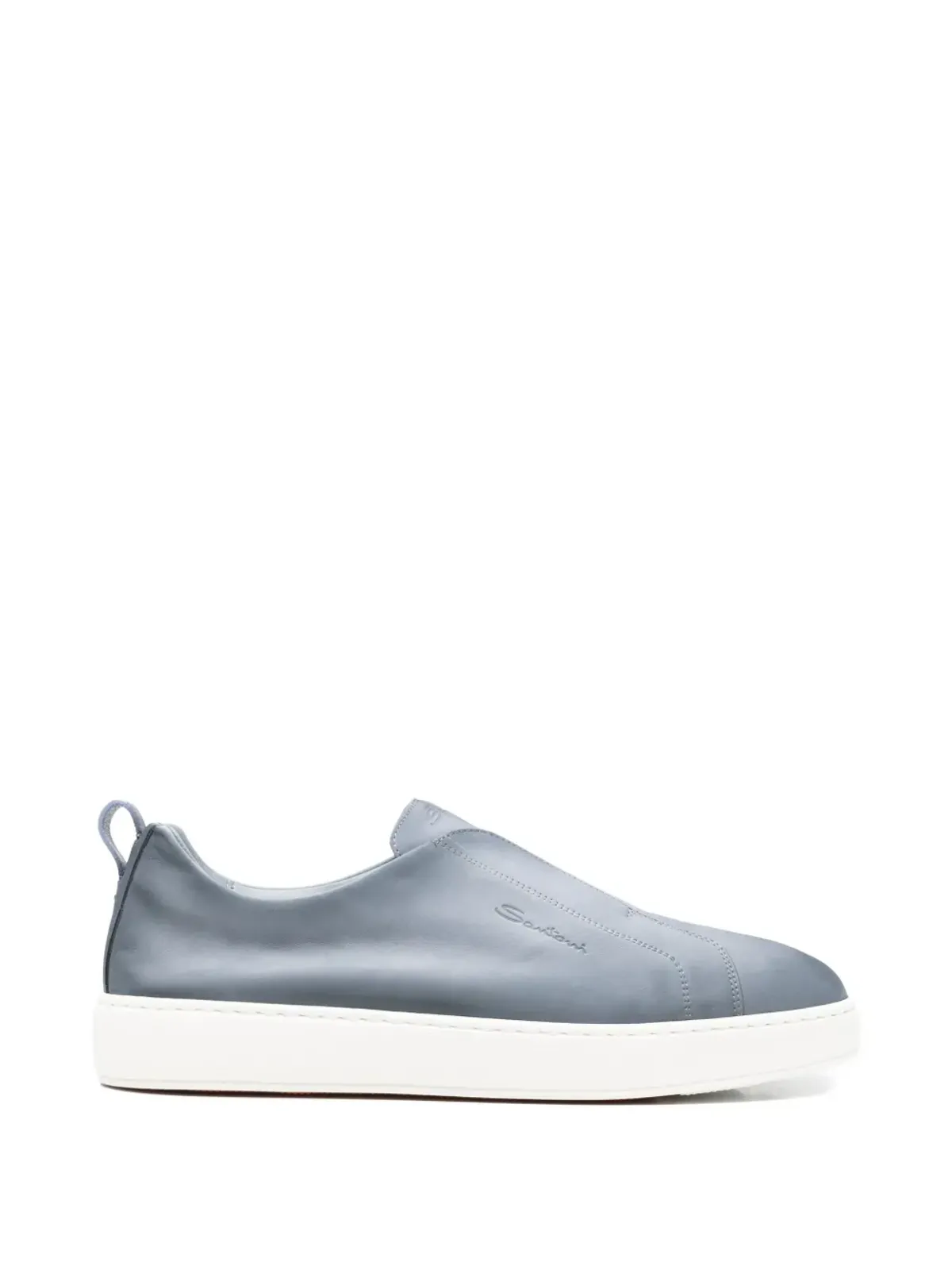 Santoni プルタブ付きスニーカー ブルー - 画像1