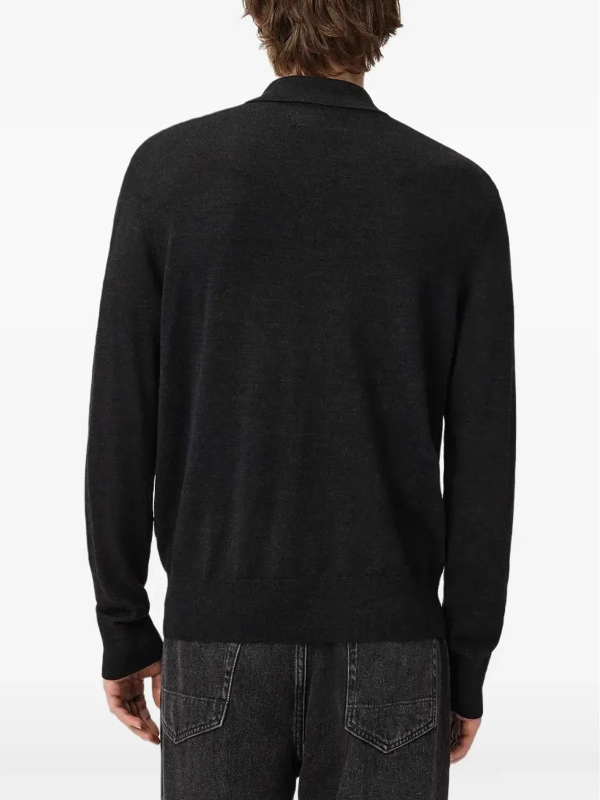AllSaints Albanyジップアップポロシャツ - 画像5