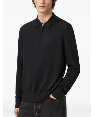 AllSaints Albanyジップアップポロシャツ - サムネイル4