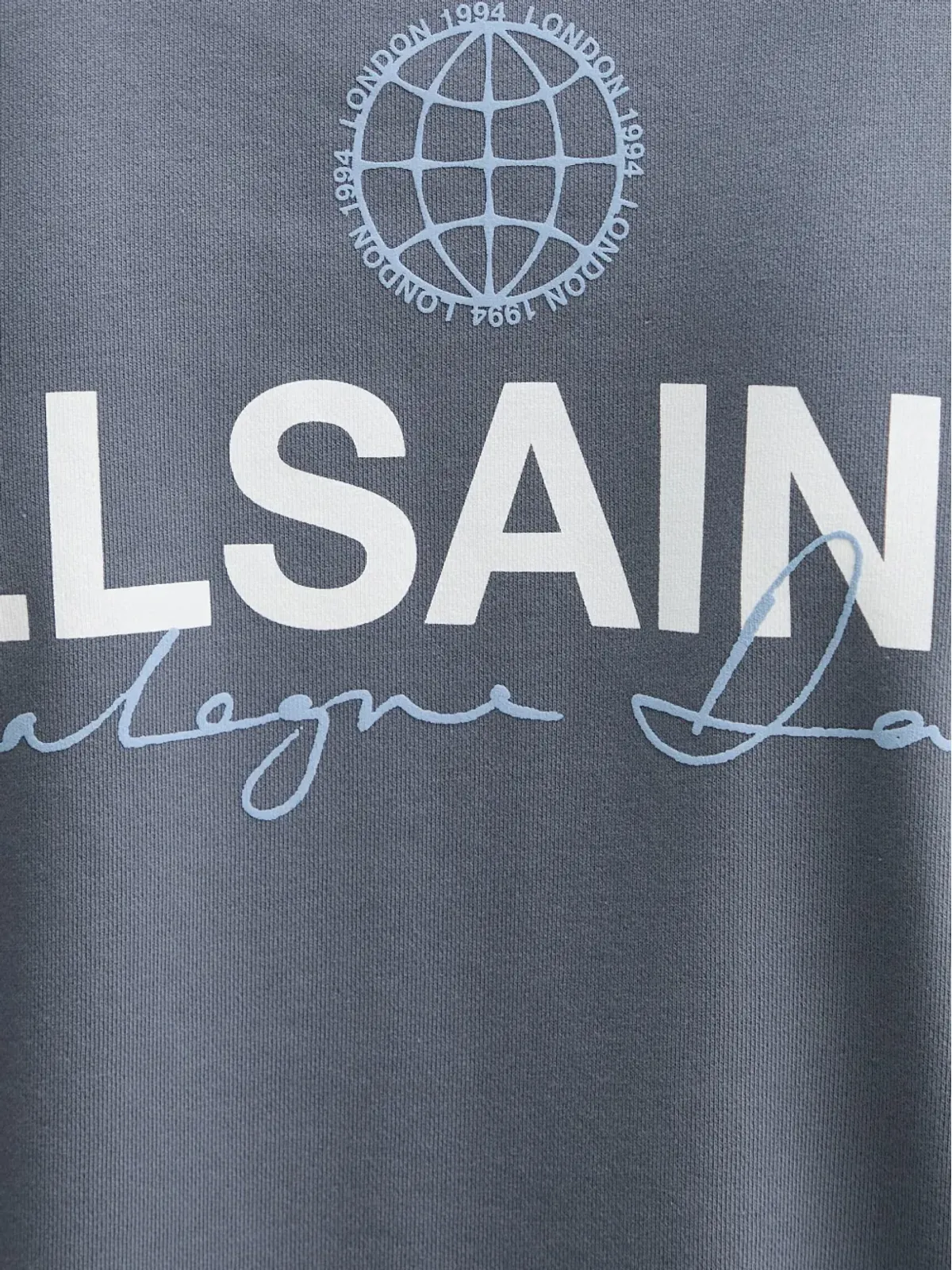 AllSaints グラフィック クルーネック スウェットシャツ - ブルー - 画像5