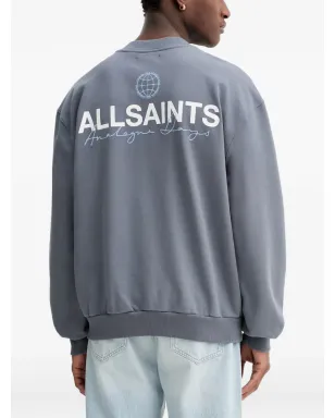 AllSaints グラフィック クルーネック スウェットシャツ - ブルー - サムネイル3
