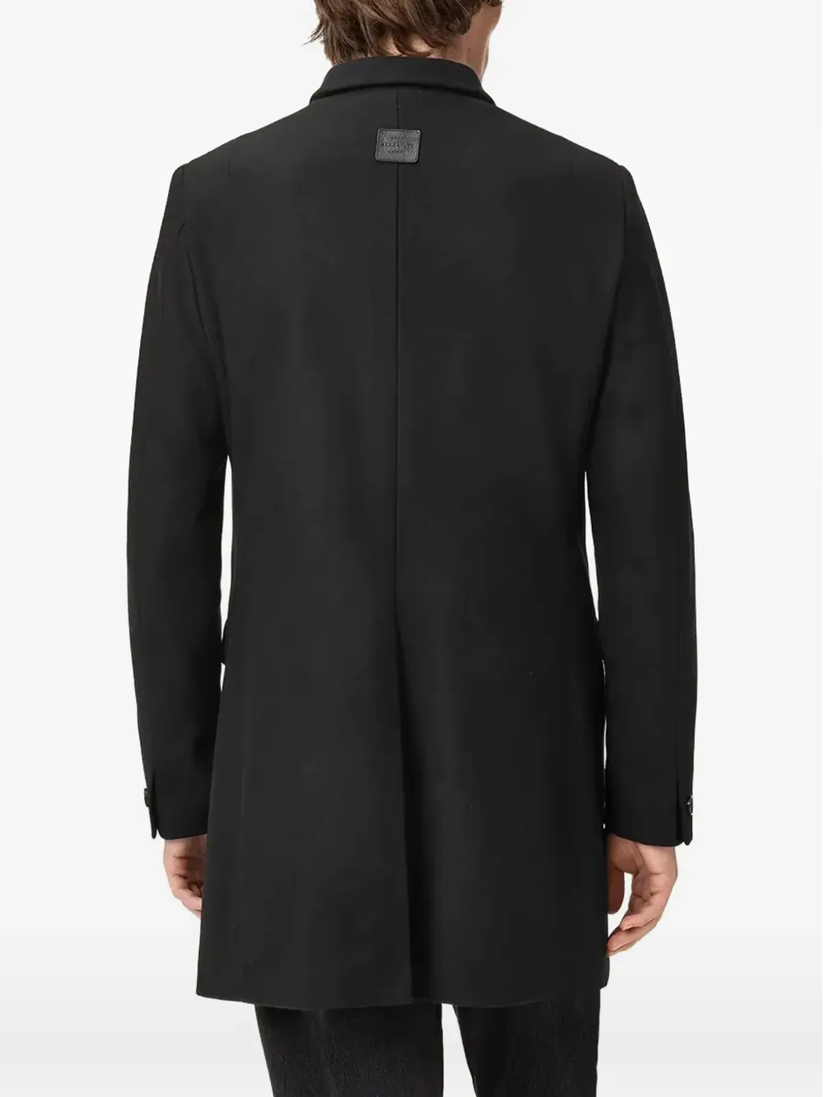 AllSaints Haydon ハイネック・シングルブレストコート - 画像4