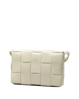 Bottega Veneta - イントレチャート カセット クロスボディバッグ ホワイト（ビンテージ） - サムネイル3
