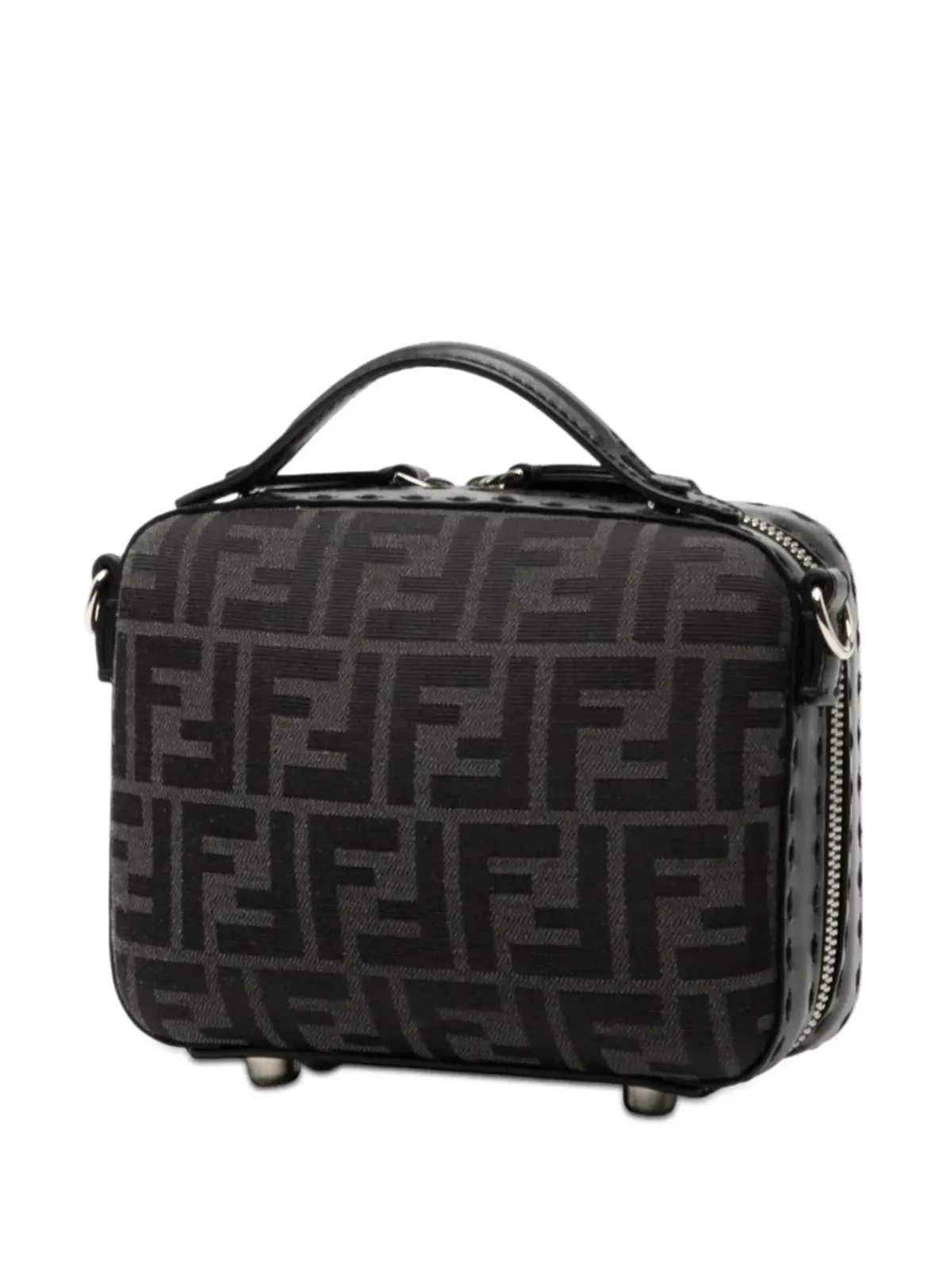 Fendi Pre-Owned ミニ ズッカ キャンバス スーツケースバッグ サッチェル - 画像3