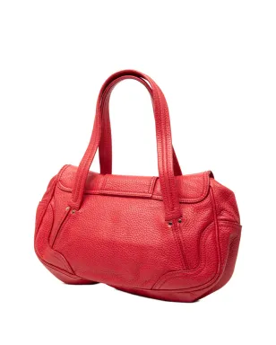 Celine レザーショルダーバッグ - レッド - サムネイル3