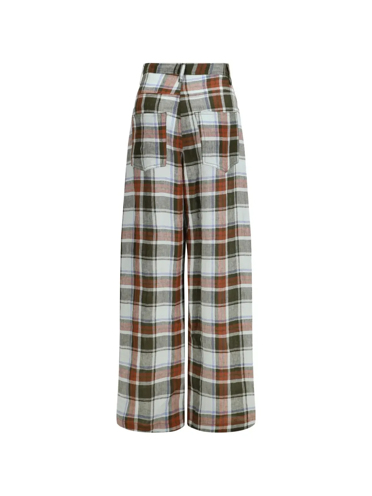 MARBELL Courtney plaid trousers - Green - 画像2