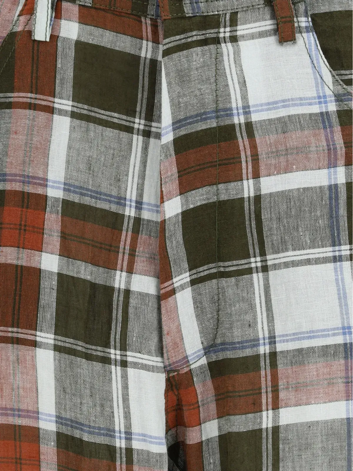 MARBELL Courtney plaid trousers - Green - 画像3