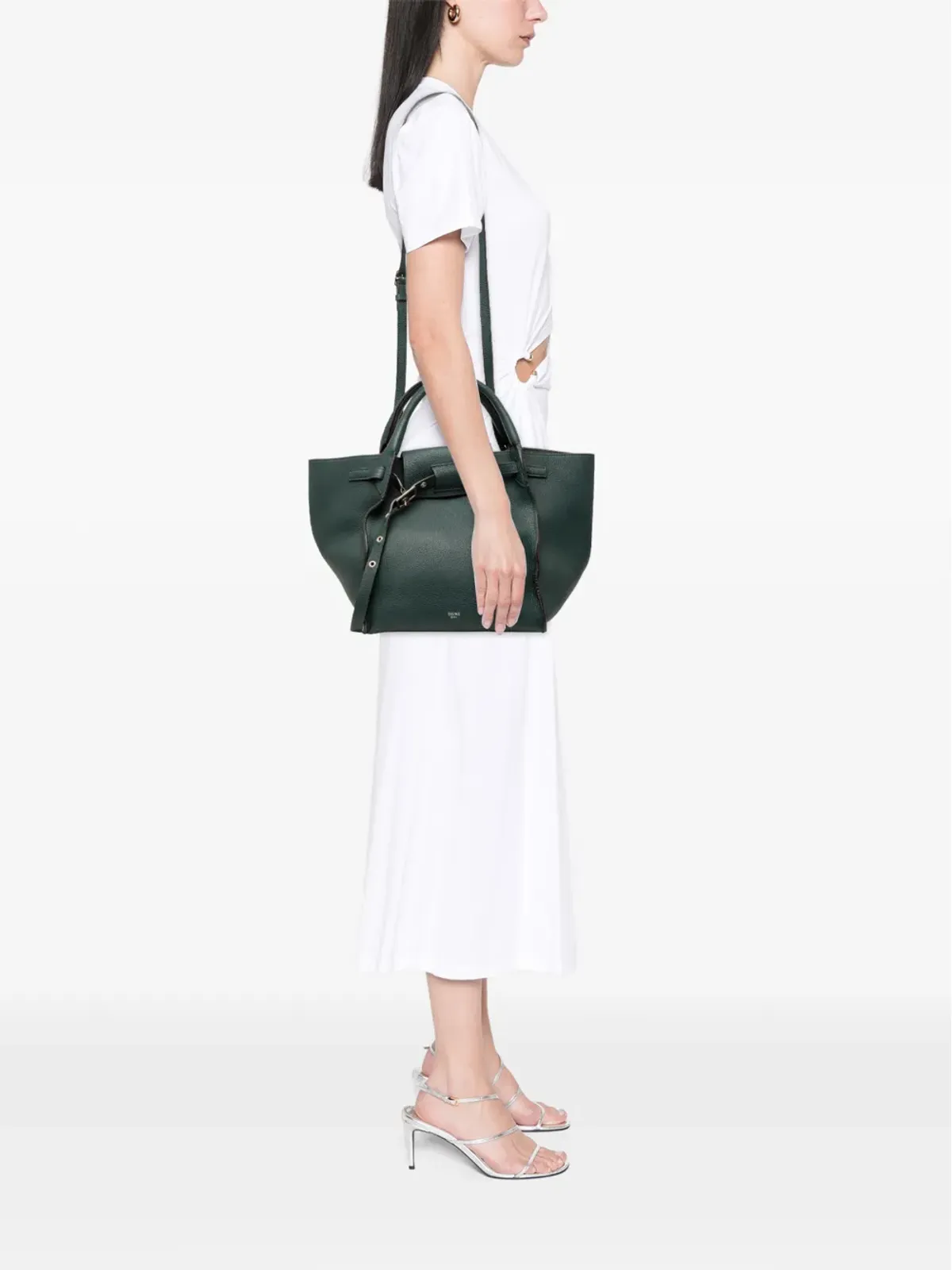 Celine ビンテージ ビッグバッグ・サッチェル - グリーン - 画像2