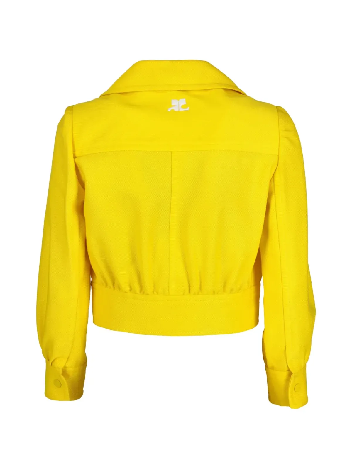 Courrèges Pre-Owned cropped classic-collar jacket - Yellow - 画像2