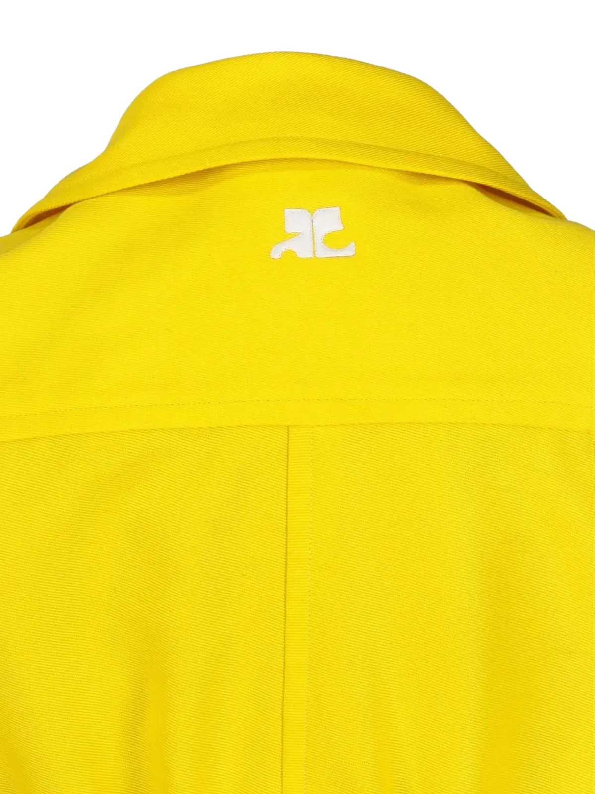 Courrèges Pre-Owned cropped classic-collar jacket - Yellow - 画像3