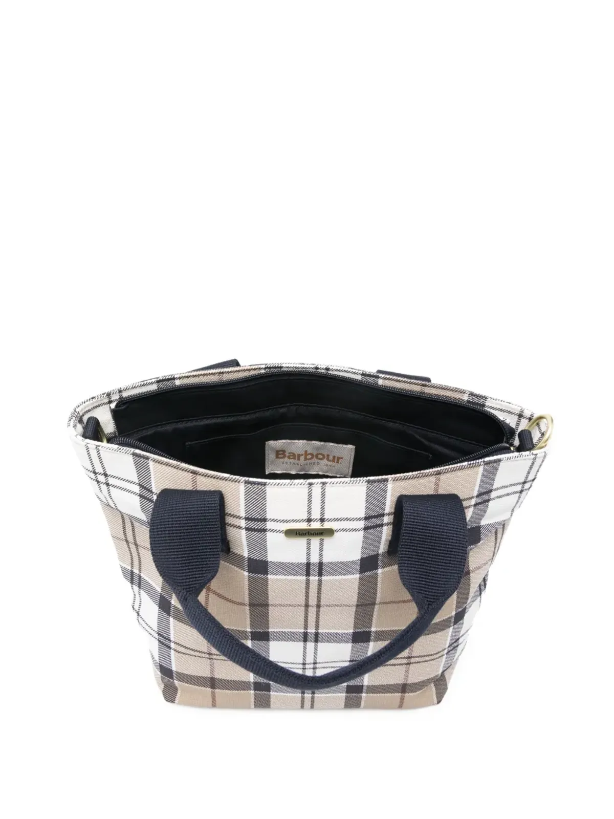 Barbour Maisy tartan tote bag - White - 画像5