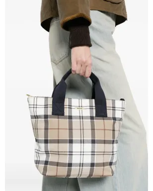 Barbour Maisy tartan tote bag - White - サムネイル2