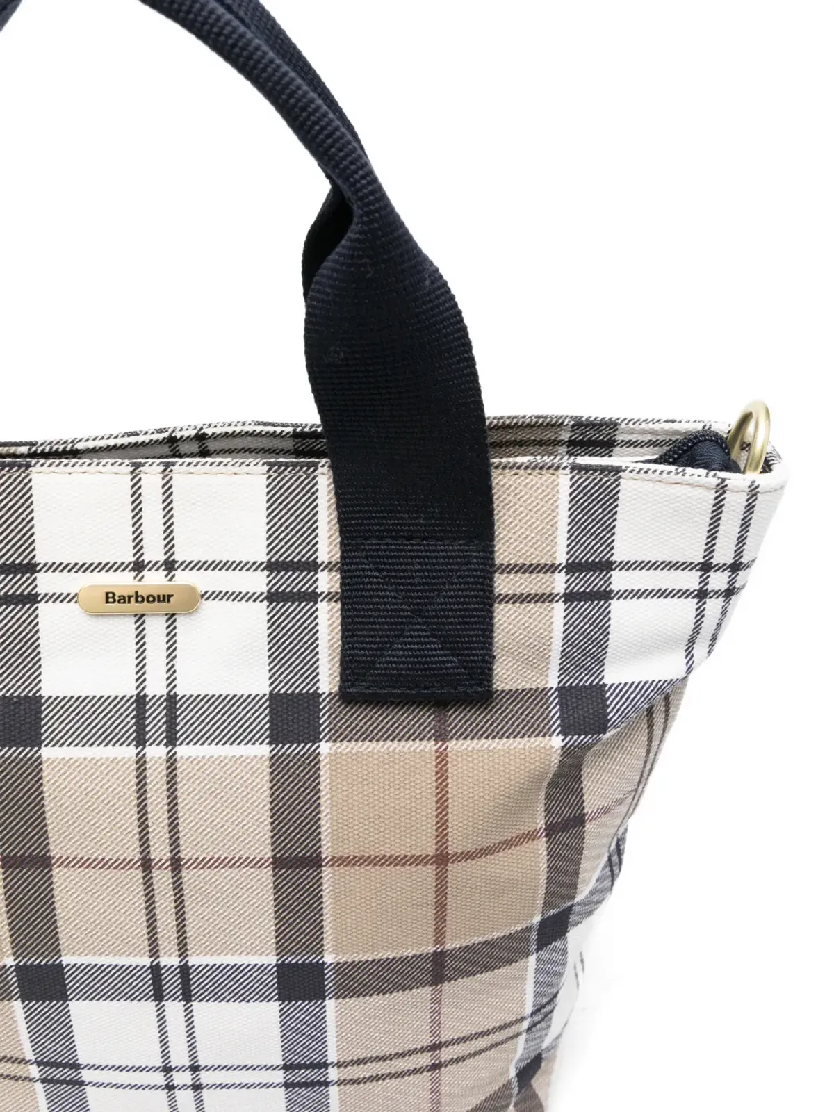 Barbour Maisy tartan tote bag - White - 画像4