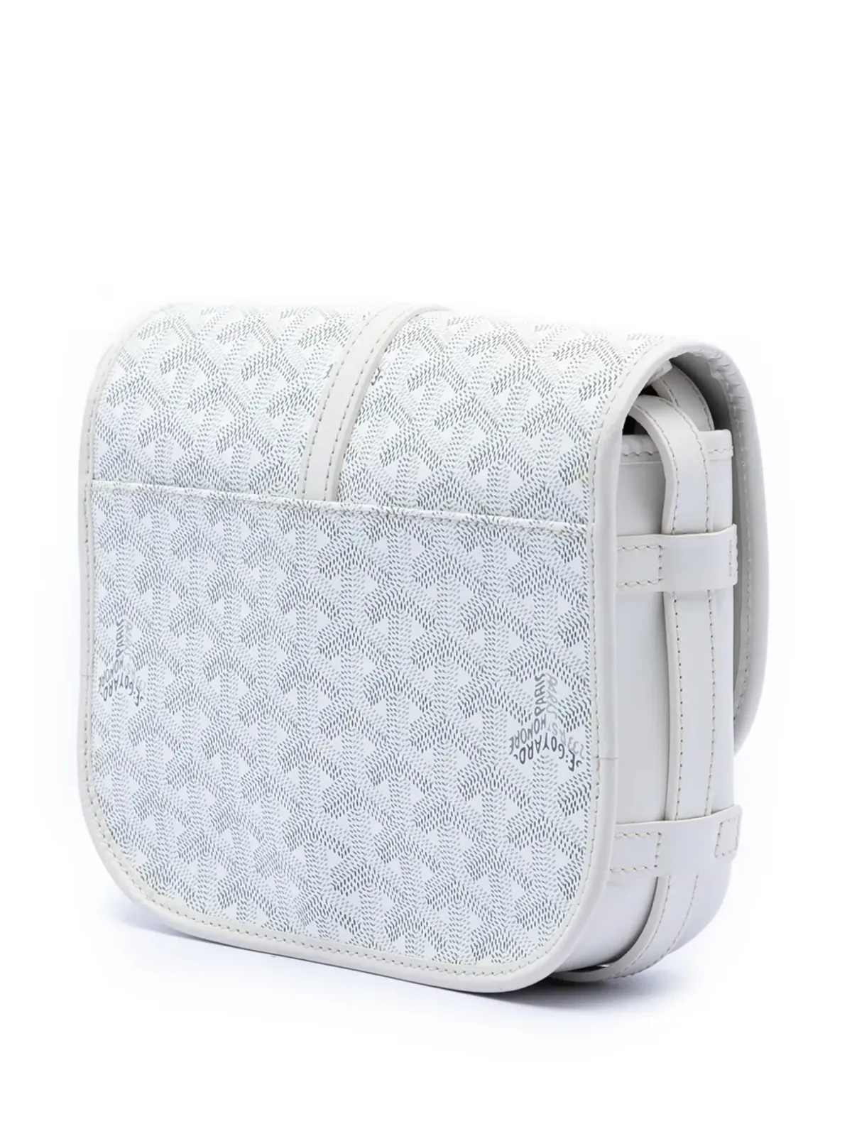 Goyard Pre-Owned 2019 Goyardine Belvedere II PM crossbody bag - White - 画像3