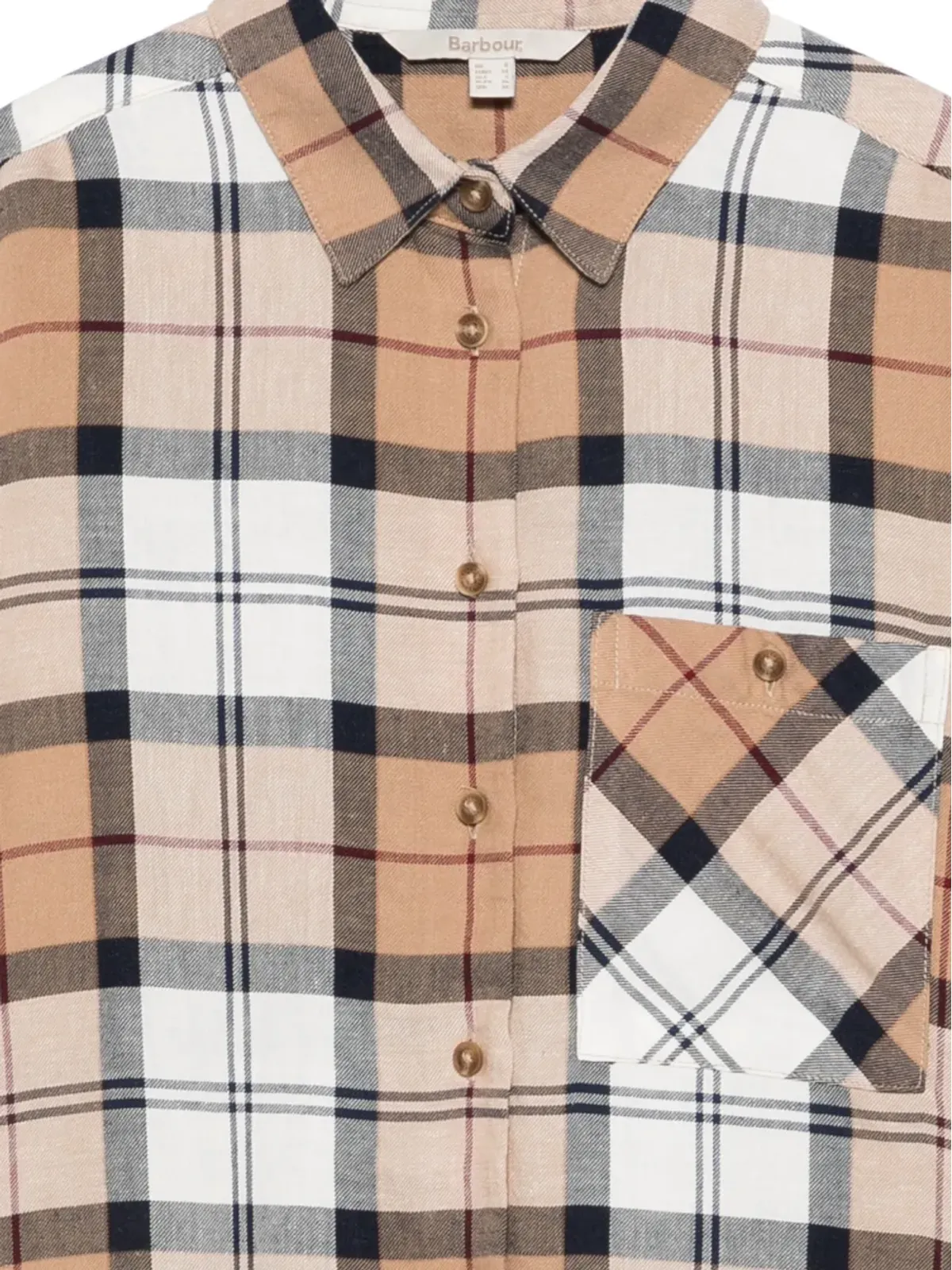 Barbour Elishaw short-sleeve shirt - Neutrals - 画像3