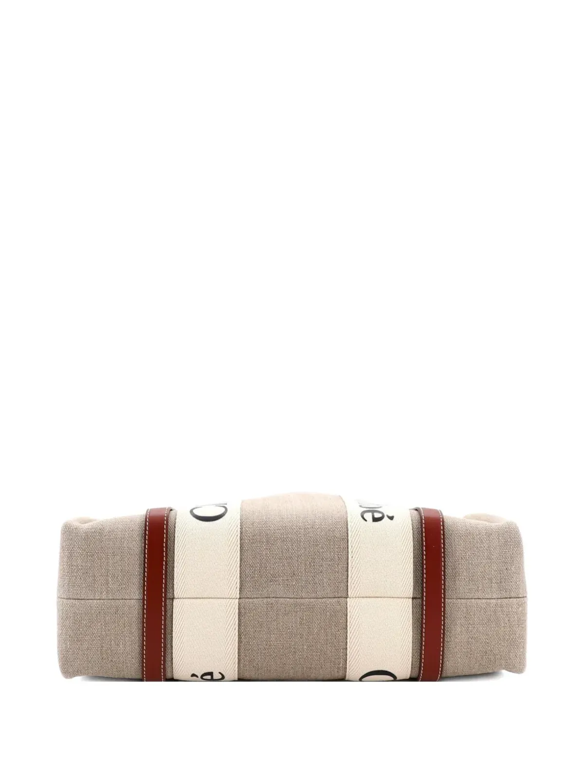 Chloé Pre-Owned ウッディ キャンバスとレザー トートバッグ - 画像4