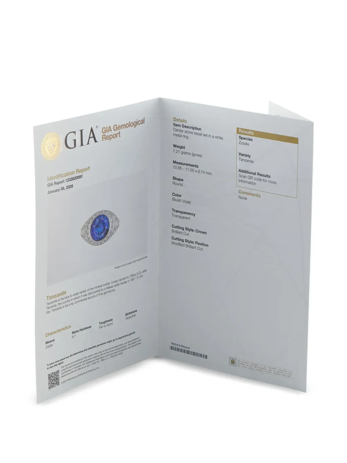 LB Exclusive ダイヤモンドとタンザナイトのリング - 画像2