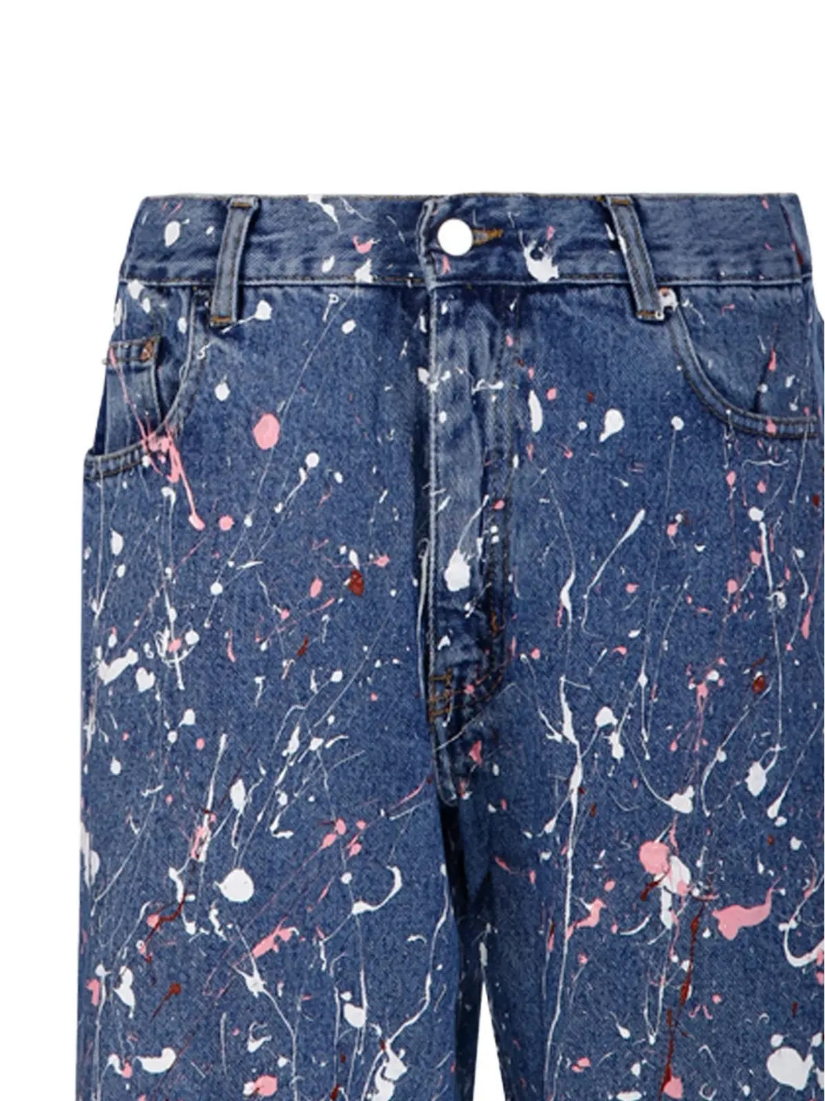 E.L.V DENIM スプラター柄ほつれヘムジーンズ - 画像4