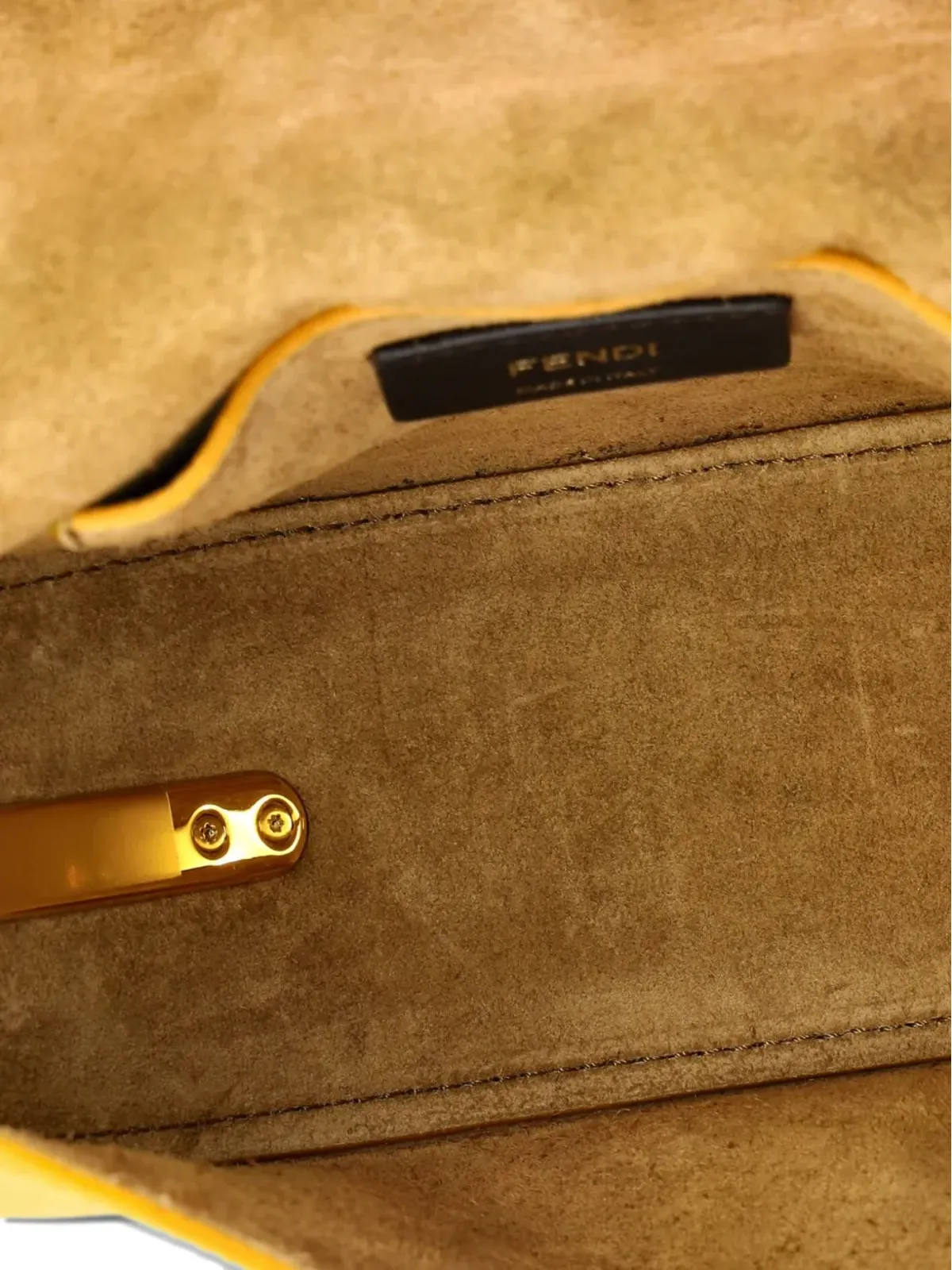 Fendi Pre-Owned ムーンライト フラップバッグ クロスボディ レザー プレキシグラスディテール オレンジ - 画像5