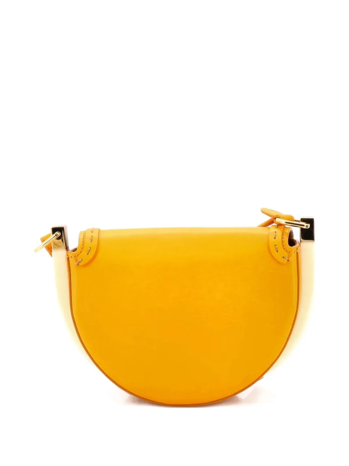 Fendi Pre-Owned ムーンライト フラップバッグ クロスボディ レザー プレキシグラスディテール オレンジ - 画像2