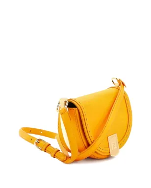 Fendi Pre-Owned ムーンライト フラップバッグ クロスボディ レザー プレキシグラスディテール オレンジ - サムネイル3