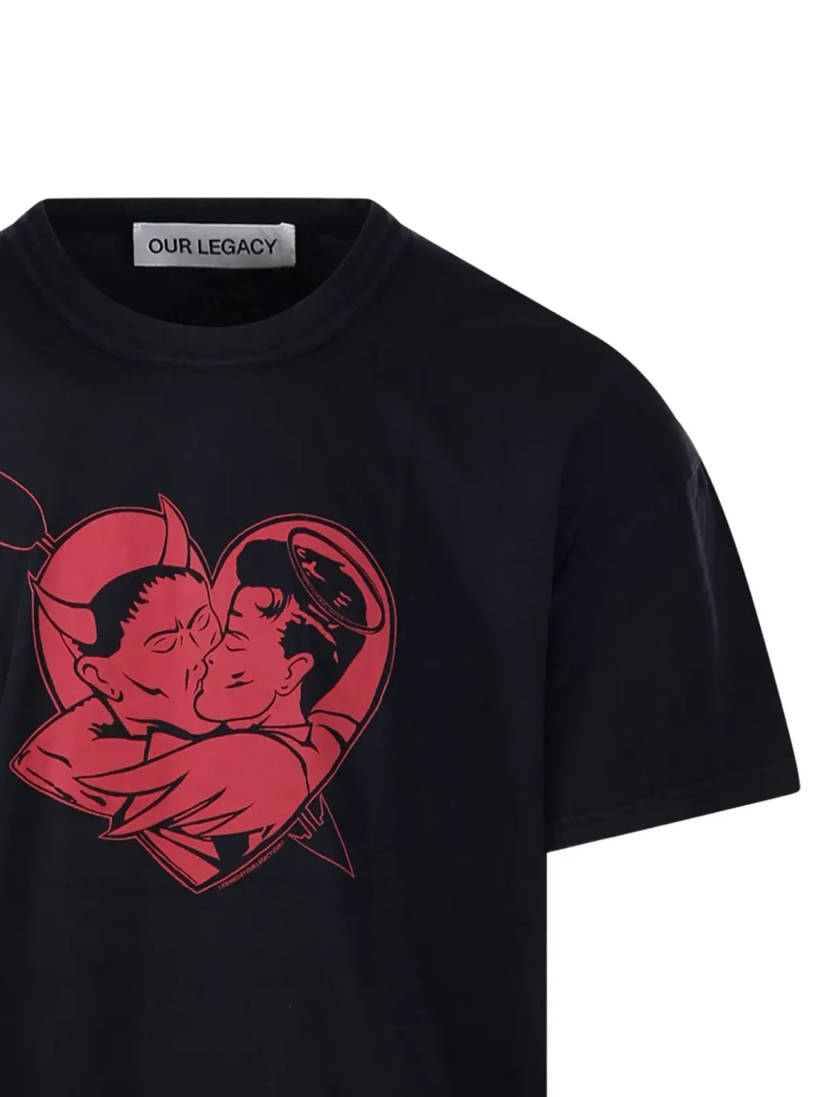 OUR LEGACY プリントTシャツ - ブラック - 画像4