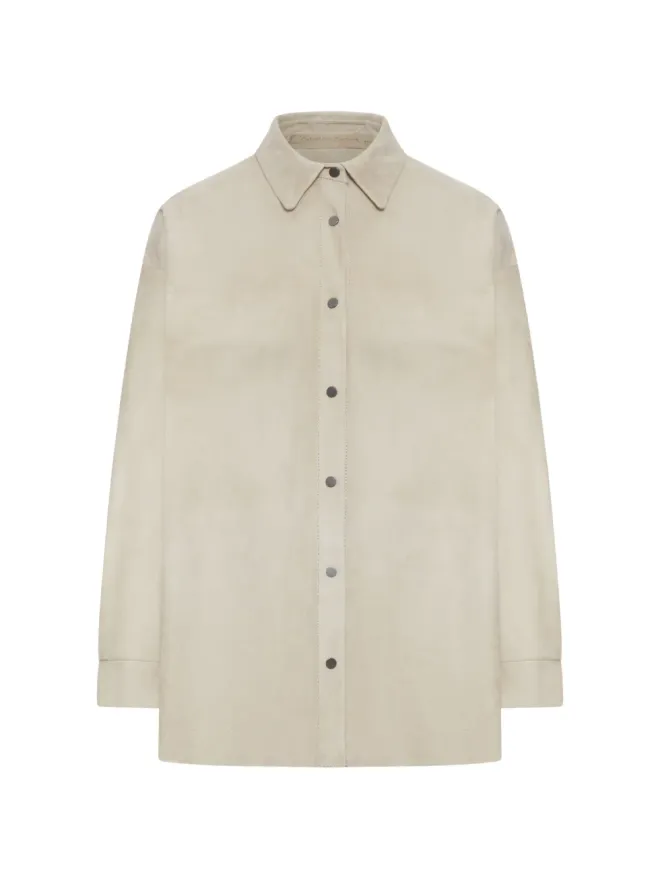 Salvatore Santoro Salvatore Santoro レザーシャツの商品画像