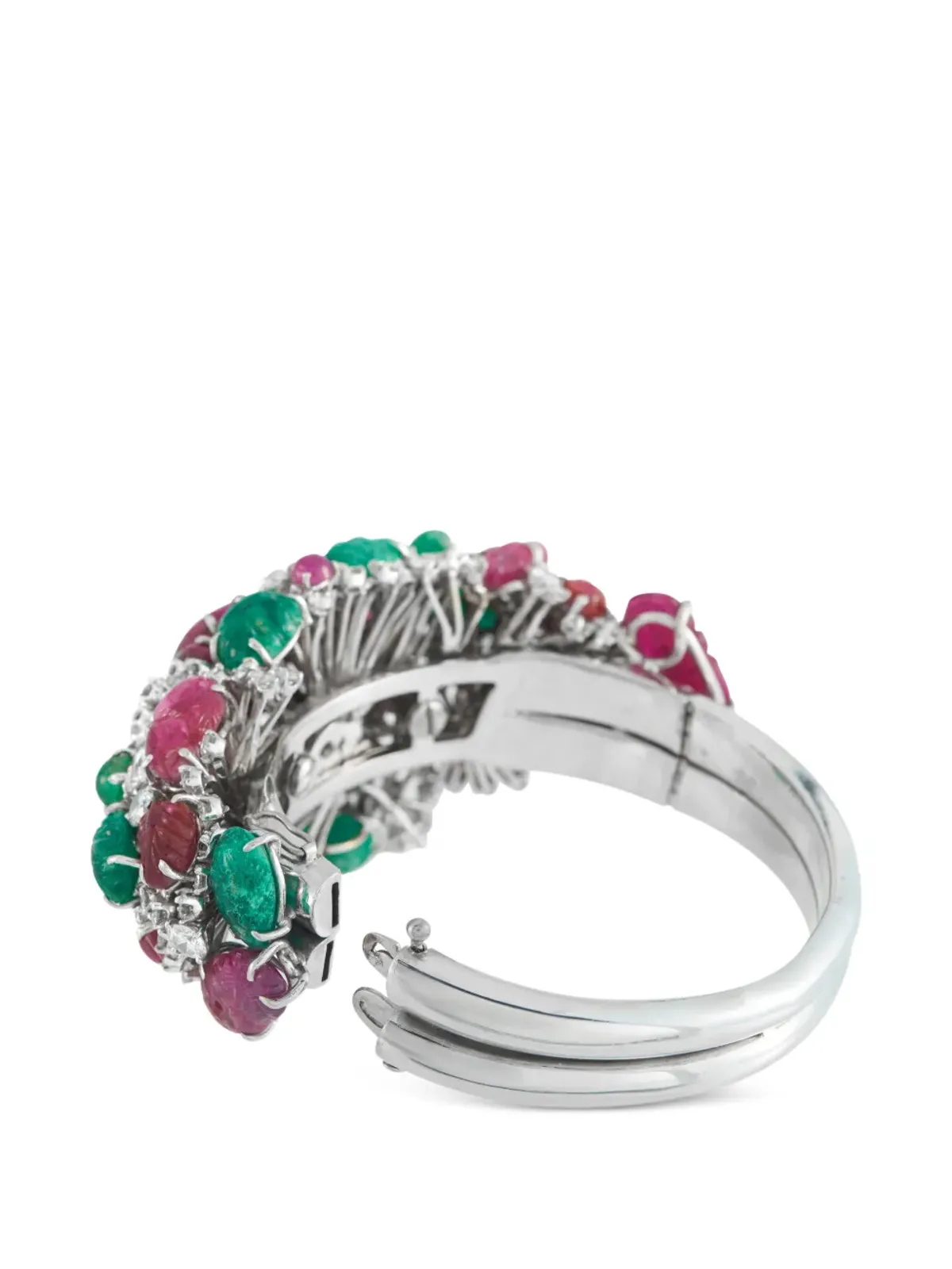 LB Exclusive diamond and gemstone bangle - Silver - 画像2