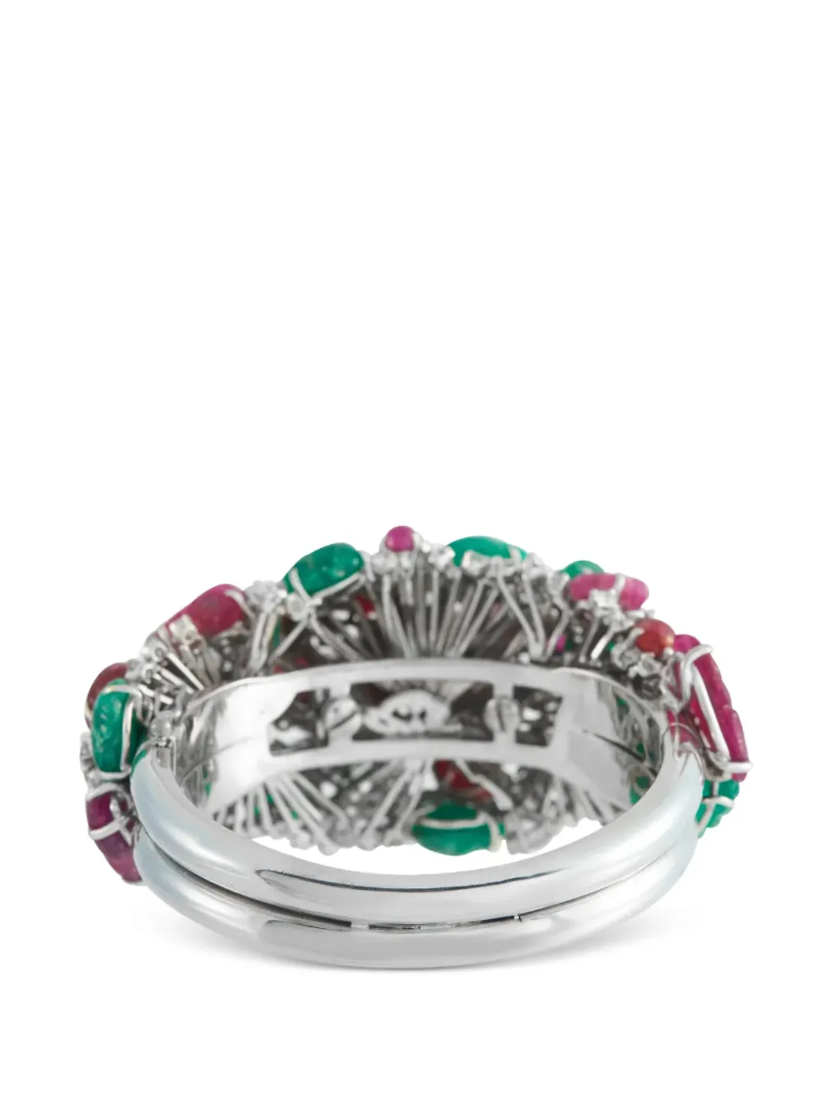 LB Exclusive diamond and gemstone bangle - Silver - 画像3