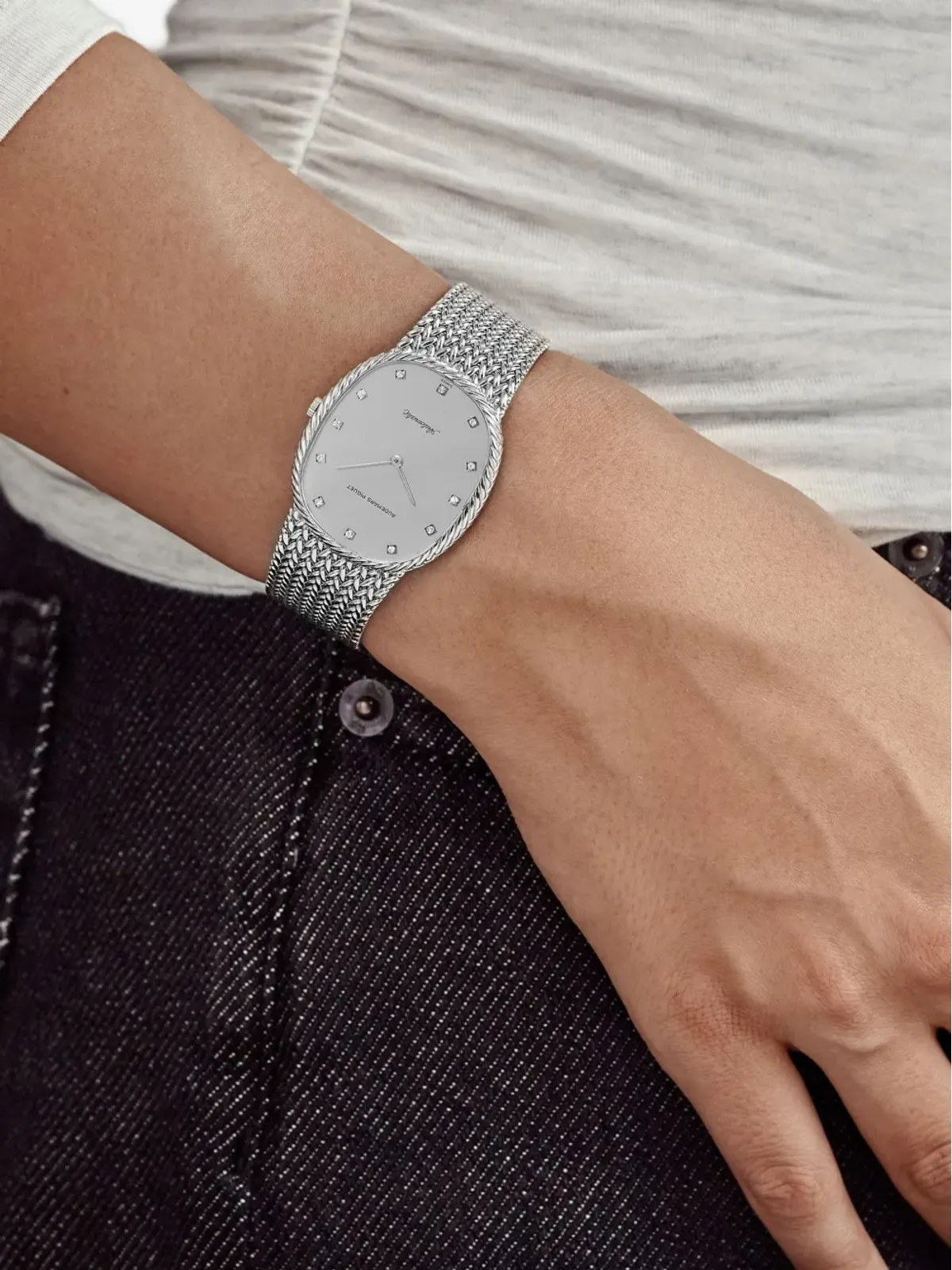 Audemars Piguet pre owned Jumbo Ellipse 31mm watch - Silver - 画像2
