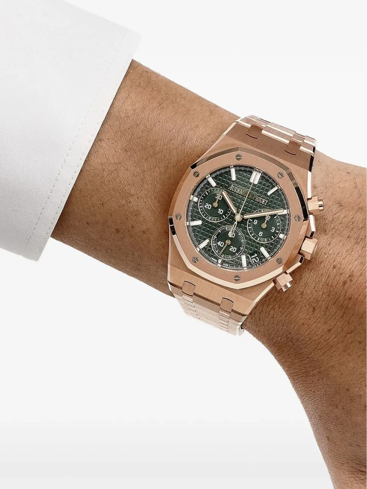 Audemars Piguet pre owned ロイヤルオーク ウォッチ グリーン - 画像2