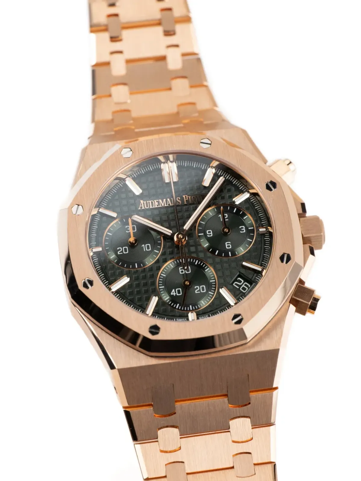 Audemars Piguet pre owned ロイヤルオーク ウォッチ グリーン - 画像3