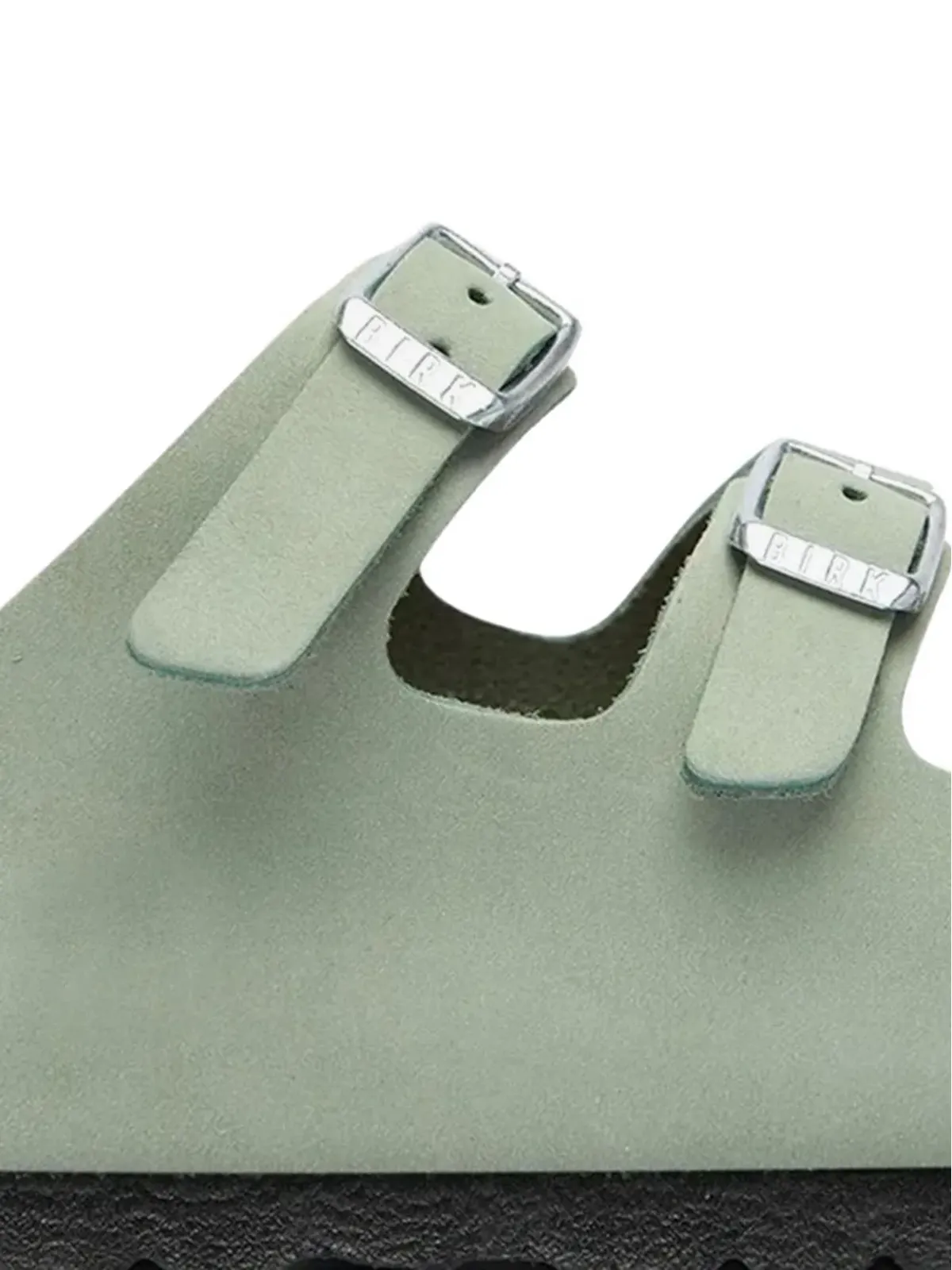 Birkenstock アジャスタブルストラップ レザーサンダル - Green - 画像5