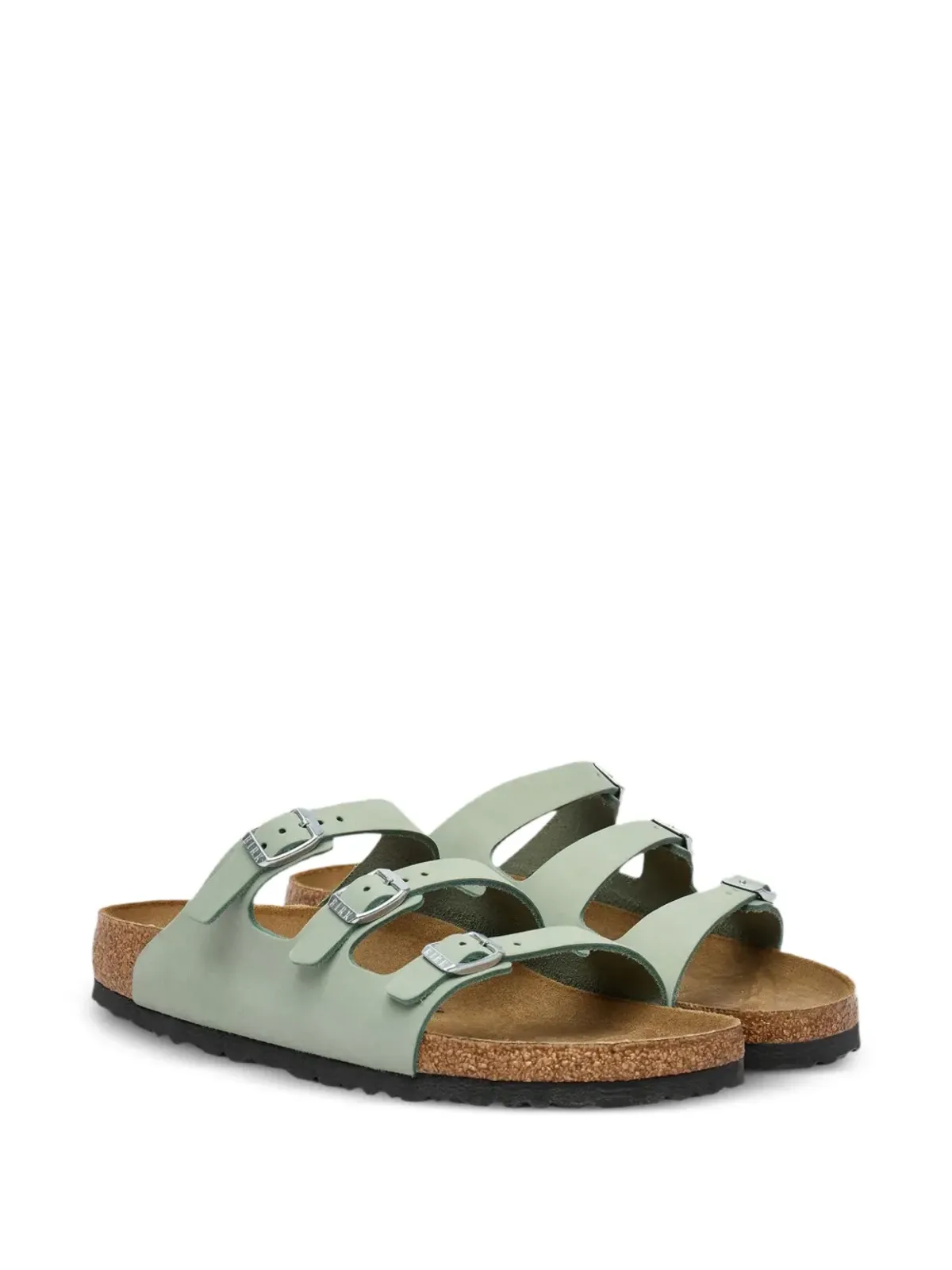 Birkenstock アジャスタブルストラップ レザーサンダル - Green - 画像2