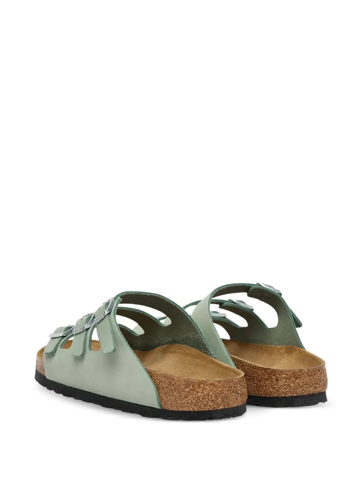 Birkenstock アジャスタブルストラップ レザーサンダル - Green - 画像4