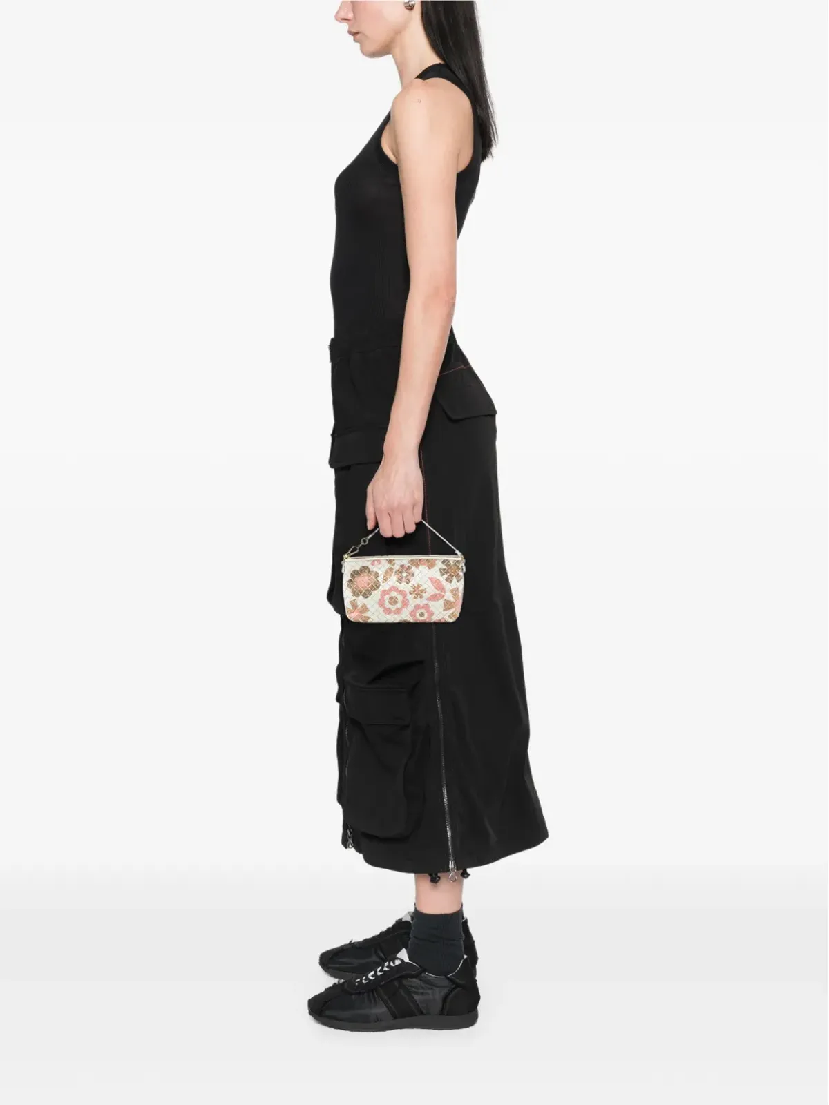 Bottega Veneta Pre-Owned フローラルプリント ナパイントレッチャート ハンドバッグ - 画像2