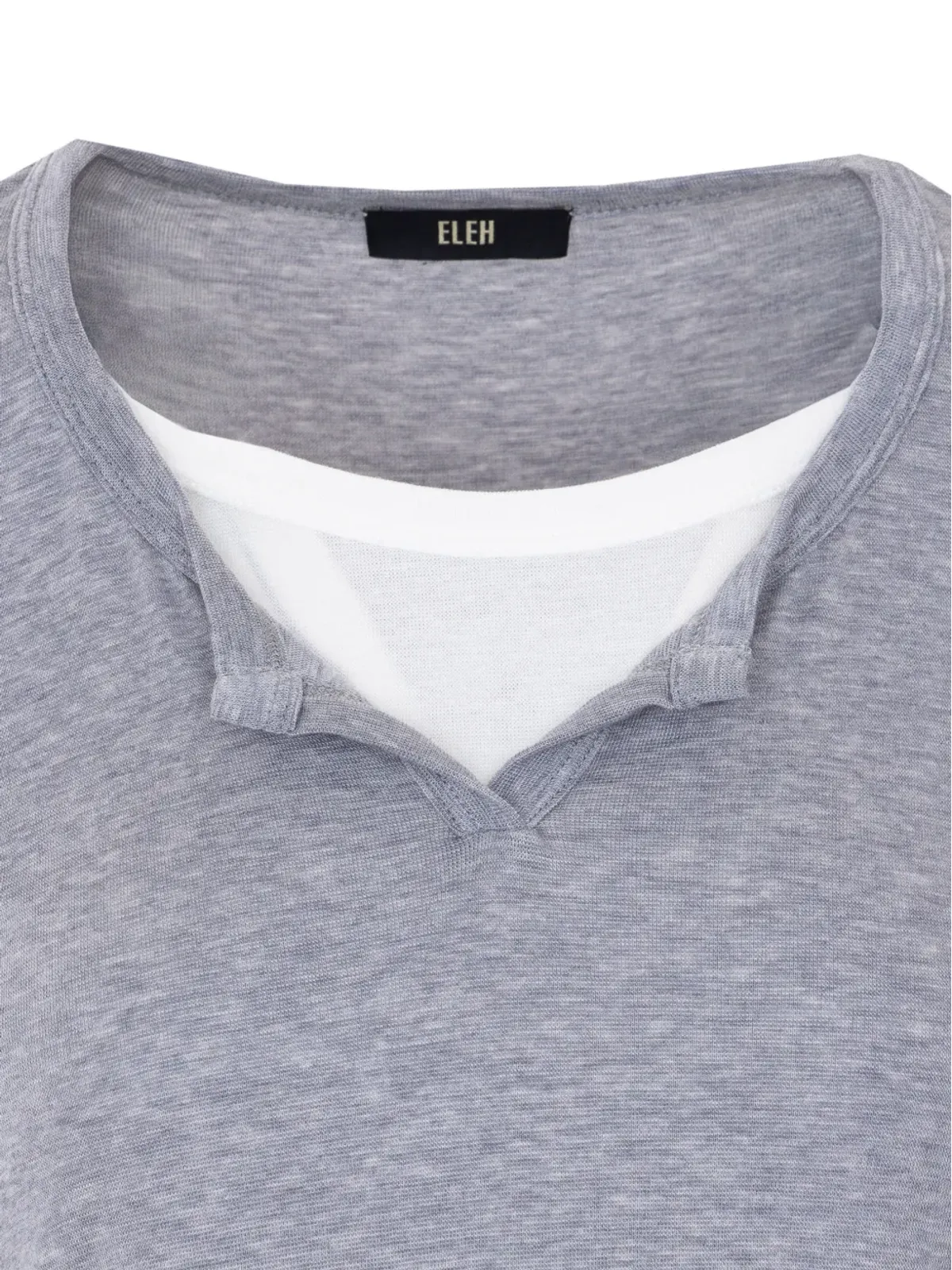 Eleh コントラスト長袖トップ - 画像4