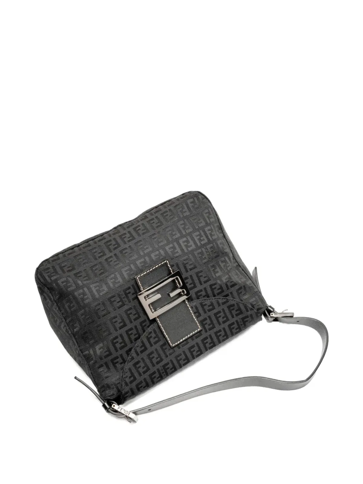 Fendi Pre-Owned 1990年代ロゴキャンバスバッグ ブラック - 画像4