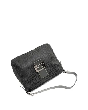 Fendi Pre-Owned 1990年代ロゴキャンバスバッグ ブラック - サムネイル4