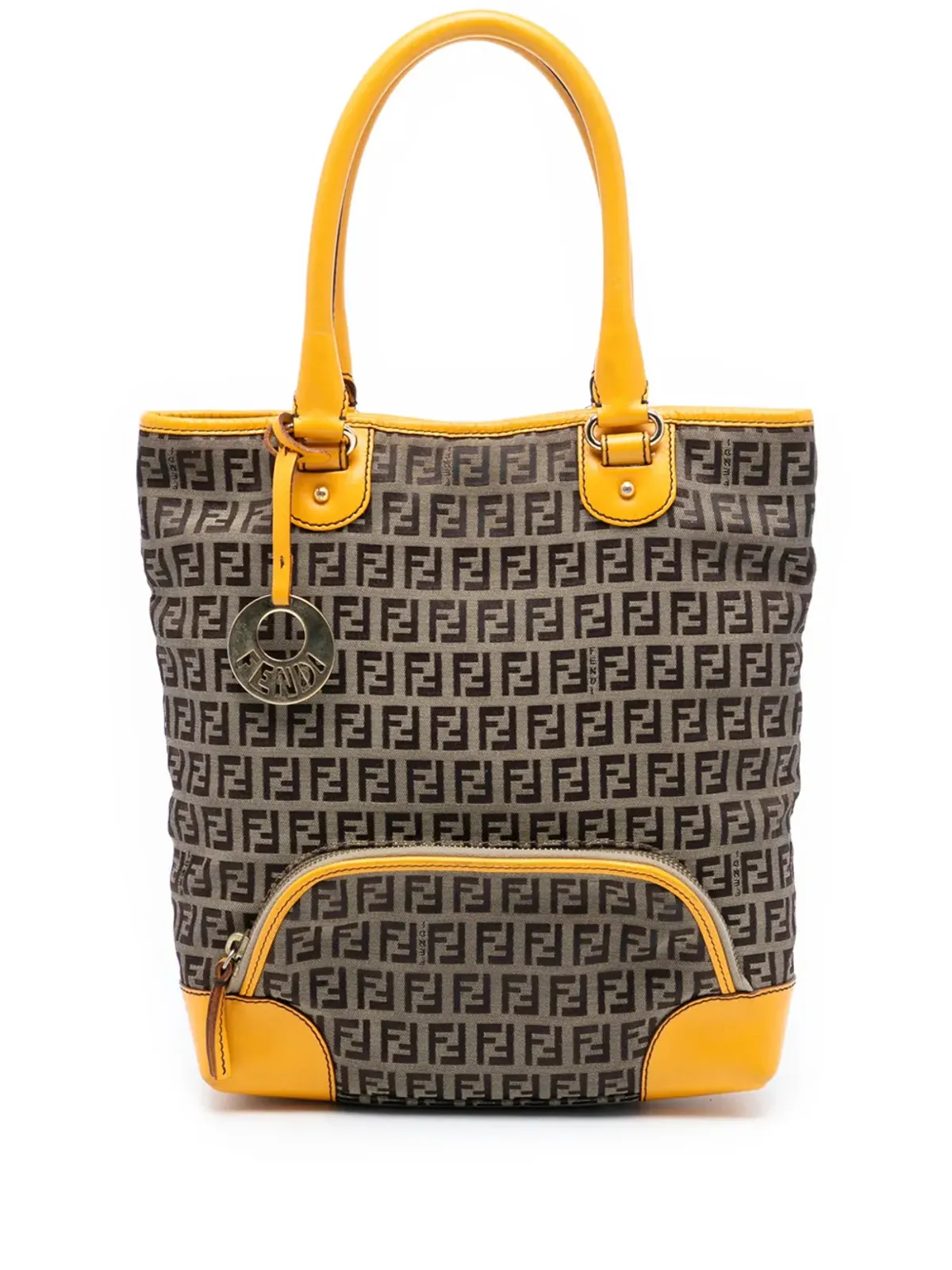 Fendi Pre-Owned ズッキーノ キャンバス チェフ フロントポケット ショッピング トートバッグ - 画像1