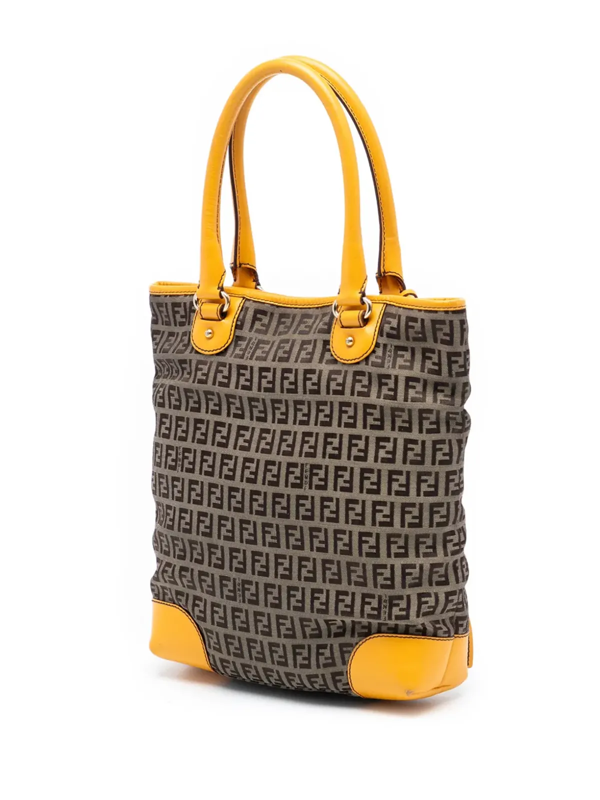 Fendi Pre-Owned ズッキーノ キャンバス チェフ フロントポケット ショッピング トートバッグ - 画像3