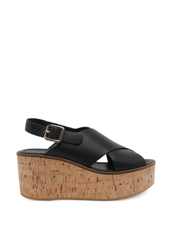 Paloma Barceló Paloma Barceló バックルストラップ ウェッジヒール サンダルの商品画像
