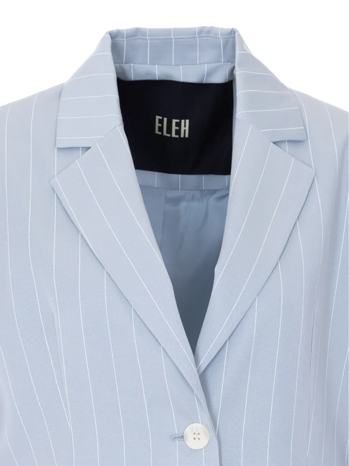 Eleh ストライプVネック ブレザー - 画像4