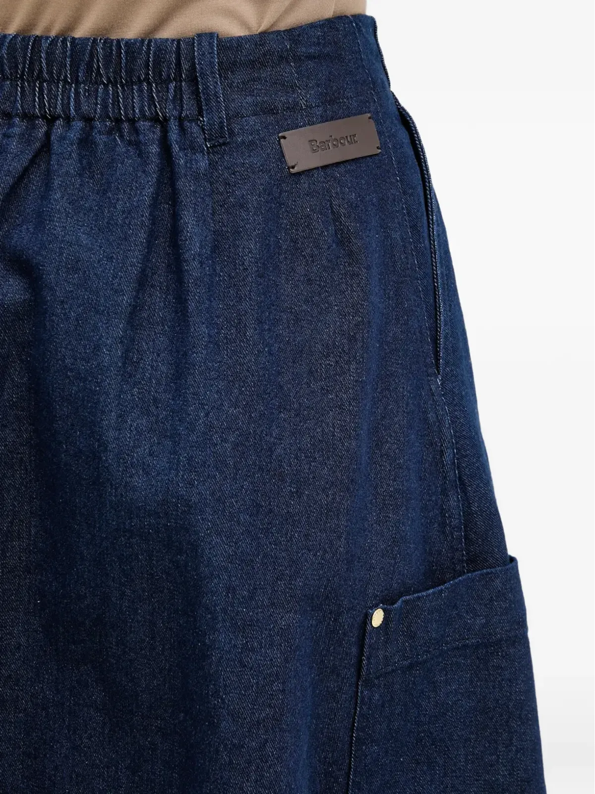 Barbour Saima d-ring pocket midi skirt - 画像4